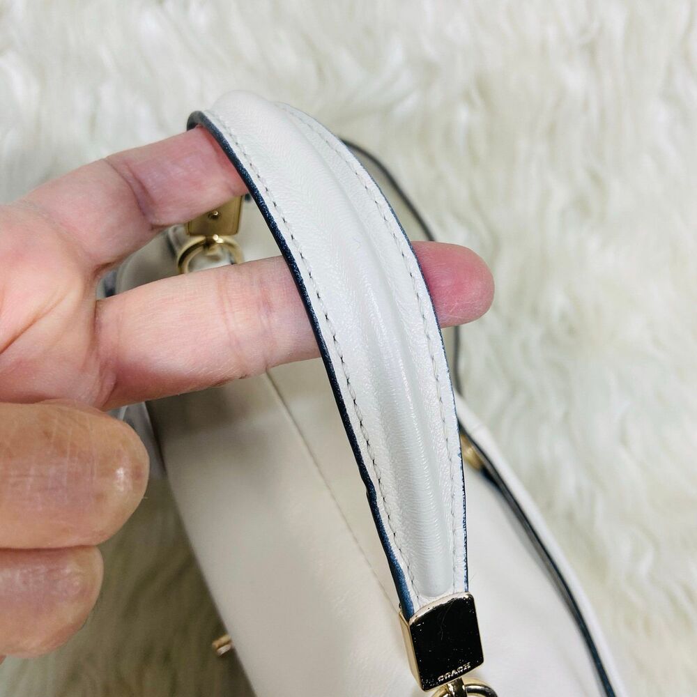 Coach Madison Two Tone Python Embossed Small Sadi… - image 2